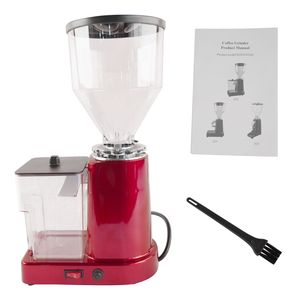 Macinacaffè Elettrico Rosso da 35oz con Macine Piatte e 19 Impostazioni, Lame in Acciaio Inox, Interfaccia in Francese per Espresso - Product Image 6