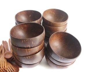 Tazón de Coco Natural Hecho a Mano con Acabado Premium, Vajilla Ecológica para Ensaladas, Smoothies, Frutas y Comida Saludable - Product Image 6