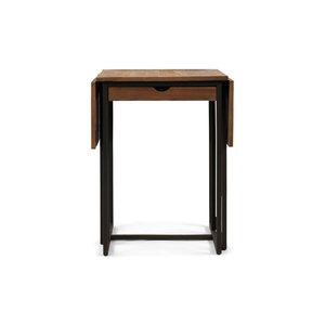 Mango Wood Iron Bar <b>Table</b> Extendable Foldable Feature for Various Basement Hotel Entry Farmhouse Gym Workshop School - Product Image 6