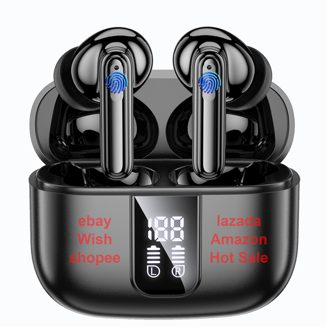 Wholesale Hot Sale TSSD Y40 with CE FCC ROHS BQB Tws ANC ENC Noise Cancelling Free Sample Wireless Bluetooth Earphone Headphone