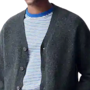 Suéter Cárdigan de Lana para Hombre, Corte Holgado, Cuello en V, Botones al Frente, Tejido Cálido, Suave y Cómodo, Prenda Casual para Usar en Capas, Ropa de Punto para Invierno - Product Image 5