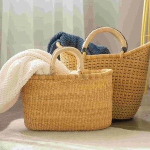 ตะกร้าหญ้าทะเลเปลี่ยนสีได้ ตะกร้าเก็บของทำมือ ขายส่ง เป็นมิตรกับสิ่งแวดล้อม ผลิตในเวียดนาม - Product Image 5