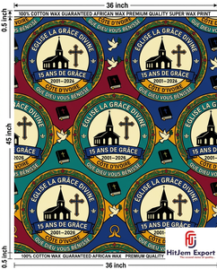 Premium African Wax Print Fabric Manufacturer Custom Church Celebration Anniversary Uniform Textile Supplier - Product Image 3