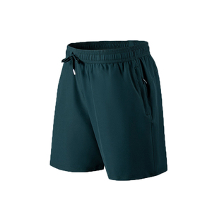 <b>Men's</b> Dark <b>Green</b> Quick Dry Bermuda Sports <b>Shorts</b> With Pockets Elastic Waist Casual Sport Wear - Product Image 1
