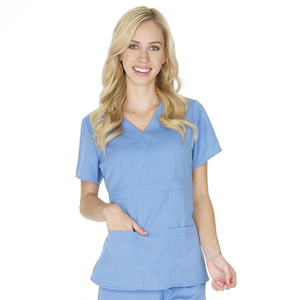 Nuevo Diseño Unisex, Uniforme de Enfermería Personalizado, Ropa de Alta Calidad, Blusa de Trabajo con Dos Bolsillos, Tela Jersey, para Hospital - Product Image 2