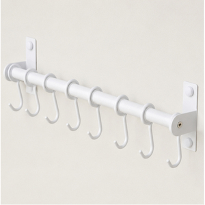 Wholesale Wall Mounted Pot and Pan Hanging Rack Rail with <b>Hooks</b> Stainless Steel <b>Kitchen</b> Utensil Organizer <b>Kitchen</b> Utensil Holder - Product Image 3