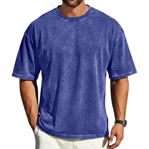T-shirt surdimensionné personnalisé délavé à l'acide avec impression graphique en relief, en coton premium haute densité – Fournisseur de t-shirts tendance - Product Image 6