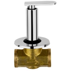 ก๊อกน้ำแบบมีหน้าแปลนทองเหลืองชุบโครเมียมติดผนังสำหรับเครื่องซักผ้า ก๊อกน้ำเย็นสำหรับอ่างล้างหน้าในห้องน้ำ ก๊อกน้ำร้อน - Product Image 1