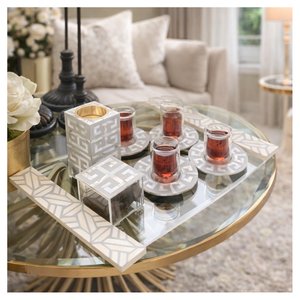 Brûleur à Bakhoor traditionnel de qualité supérieure avec incrustation de nacre, parfait pour la maison ou un usage religieux à un prix abordable - Medkhan - Product Image 5