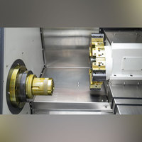 Tour CNC à banc incliné compact avec broche à axe C A2-5 pour tournage de précision de petites pièces métalliques et de broches de précision