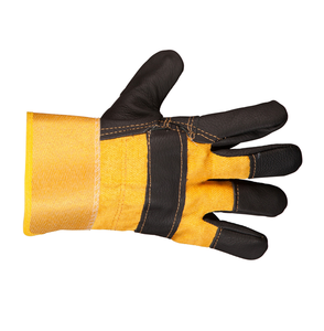 Gants de travail en cuir de vachette pleine fleur, robustes, pour les industries de la construction, gants de sécurité pour grimpeurs - Product Image 2