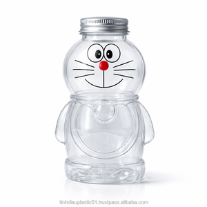 400ml PET <b>Plastic</b> Bottle Food-Grade with Twist <b>Cap</b> and Aluminum Lid Straw Hole for Tea and Juices - Product Image 5