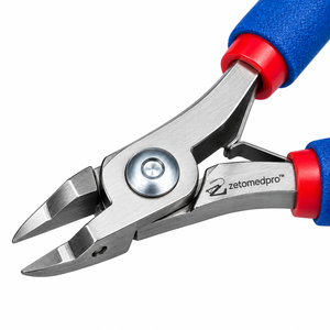 Hochleistungs-Miniatur-Spitzzangen Präzisions-Edelstahl-Schneidezangen für Schmuckherstellung 5 Zoll ZetomedPro - Product Image 5