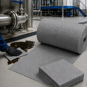 Rollo absorbente multiusos, rollo absorbente de químicos y aceites, rollo absorbente mini para mantenimiento - Product Image 4
