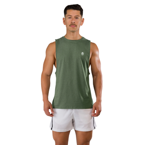 Débardeur sans manches pour homme, vert Summit, léger et respirant, pour la gym, l'entraînement musculaire et le fitness, OEM en gros - Product Image 1