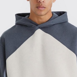 Nuevo Estilo, Sudadera con Capucha y Pantalones Deportivos Unisex de Dos Piezas, Holgados, con Bloques de Color, de Algodón y Forro Polar para Invierno, con Logotipo Personalizado Bordado - Product Image 3