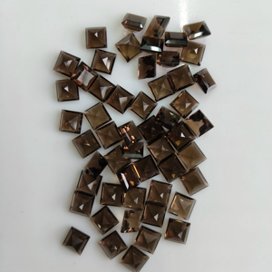Natural Smoky Quartz 6MM Square Step Cut Best Quality Loose Gemstone For Jewelry & Necklace Making - Product Image 2