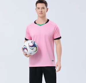 Maillot de football pour adulte, respirant, à manches courtes, avec logo frontal - Product Image 3