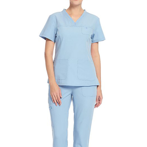 New Arrival Medical Unisex Scrub <b>Set</b> for Nurses and <b>Doctors</b> Quick Dry Breathable Canvas Jogger Scrub Uniform - Product Image 2