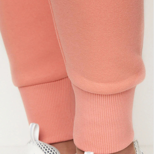 Pantalones Deportivos Casuales Ajustados para Mujer, de Color Sólido, con Cintura Ajustable con Cordón - Product Image 4