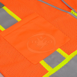 New Design Sleeveless Breathable CE Certified Men's High Vis Safety Vest Nylon Polyester Wholesale Price Made in Pakistan - Product Image 6
