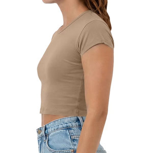 Camiseta Deportiva Corta de Manga Corta para Mujer, Tejido Dry Fit, Transpirable, para Gimnasio, Atletismo, Yoga, Running - Product Image 6
