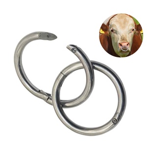 Best Quality Stainless Steel Bull Nose <b>Ring</b> / Sizes 50mm to 70mm Live Stock Supplies - Product Image 6