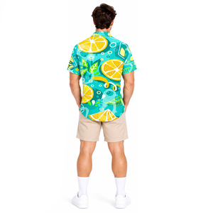 Mens Resort Beach <b>Shirt</b> Sublimation Print Quick Dry Lightweight <b>Tropical</b> Button Up Summer Holiday Casual Clothing Top - Product Image 5