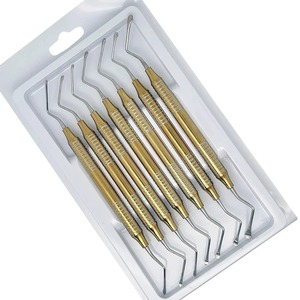 BAFA SURGICAL INSTRUMENTS Kit de Curetas Dentales Dentadas de 7 Piezas/Set, Curetas de Doble Punta para Limpieza y Excavación, Cuchara Restauradora - Product Image 6