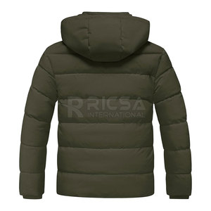<b>Lightweight</b> Hooded Casual Puffer Style <b>Men</b> Bubble <b>Jacket</b> Comfortable Warm Outerwear for Winter Daily Use and Cold Conditions - Product Image 2
