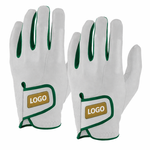 Gants de golf roses en cuir véritable à doigts entiers, unisexes, avec fermeture à enfiler, gants de sport - Product Image 3