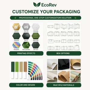 Customizable Luxury Eco-Friendly Waterproof Purple Folding <b>Magnetic</b> Paper <b>Box</b> Embossing Ribbon Recycled Materials Logo Printing - Product Image 5