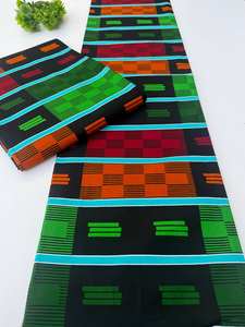 Tela de algodón Ankara con estampado africano de alta calidad, proveedor OEM de Marruecos para uso en moda. - Product Image 4