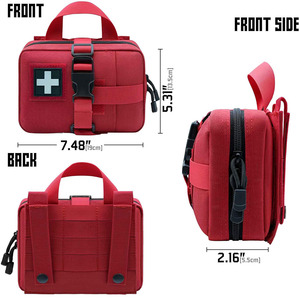 Bolsa de almacenamiento médica ligera personalizada con cuero impermeable para emergencias, supervivencia táctica y suministros de primeros auxilios en venta. - Product Image 3