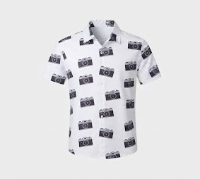 เสื้อเชิ้ตฮาวายแขนสั้นลายดอกไม้พิมพ์ลายสับปะรดการ์ตูนสำหรับผู้ชาย เสื้อผ้าฤดูร้อนระบายอากาศได้ดี ปกคอพับ พิมพ์ลายดิจิทัล - Product Image 4