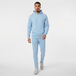 Survêtements à capuche personnalisés de haute qualité pour hommes, coupe régulière, couleur unie, vêtements de sport décontractés, séchage rapide, 100% coton, adultes, garçons - Product Image 5