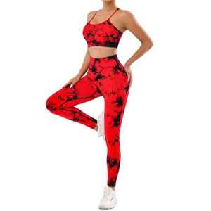 Top Quality Women's Regular Fit Spandex Polyester Seamless Fitness Were Gym Outdoor Workout Yoga Set - Product Image 5