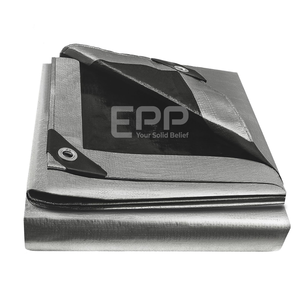 Hot Sale 160gsm Black Woven EPP Tarpaulin Vietnam 12x14 Feet Medium Heavy Duty Waterproof UV Protection PE <b>Tarps</b> Cover Home - Product Image 1