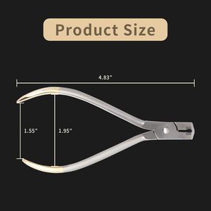 Pince coupante distale professionnelle en acier inoxydable pour la mise en forme de fils orthodontiques, avec poignée confortable, à vendre - Product Image 2