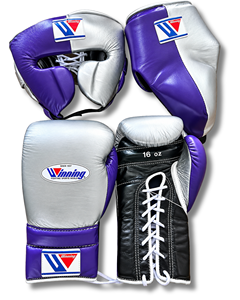 Conjunto de Guantes de Boxeo y Protector de Cabeza Winning, Rojo y Blanco, de Cuero, con Cordones, Elásticos, Transpirables, Unisex, 14 oz, Regalo de Acción de Gracias y Navidad - Product Image 4