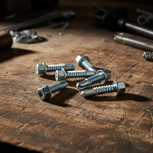 PDC Hex Head Self-Drilling <b>Screws</b> Carbon Steel Zinc/<b>Galvanized</b>/Phosphate Finish Metric/Inch Class 8 Grade Customizable Length - Product Image 1