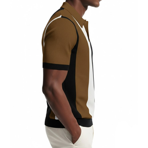 Chemises polo respirantes de couleur unie avec logo personnalisé pour hommes, nouvelle conception tendance, vêtements décontractés pour hommes, chemises polo pour hommes - Product Image 3