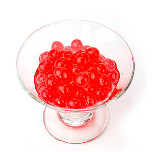 Billes de tapioca éclatantes à la fraise - pour les desserts au bubble tea et les friandises glacées - Product Image 3