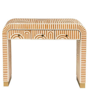 Cajón con Incrustaciones de Hueso de ILAHI, Diseño Moderno con Detalles de Ágata, Mueble Portátil para el Hogar - Product Image 1