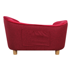 Lit pour chien en mousse solide et lin, confortable et très vendu pour l'hiver, canapé-lit moderne de luxe pour chambre et salon - Product Image 5