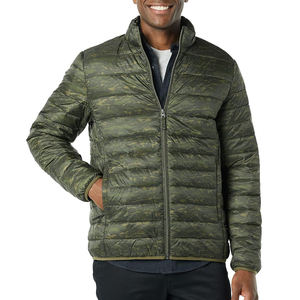 Unisex Outdoor Travel Puffer <b>Jacket</b> Winter <b>Warm</b> Hooded Windproof 100% Nylon Stand Collar Patchwork - Product Image 4