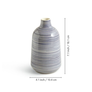 Jarrón de cerámica blanco en forma de lágrima de 21 cm, diseño moderno y minimalista, jarrón elegante de cerámica blanca brillante con forma de gota de agua para flores. - Product Image 2