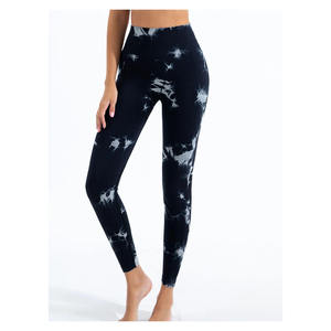 Seamless Tie Dye Yoga Leggings Women High Waist Gym <b>Tights</b> Squat Proof Push Up Fitness Running Sports Pants Custom Wholesale. - Product Image 3