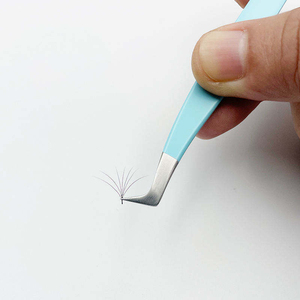 Pinces à cils professionnelles en acier inoxydable personnalisées à pointe droite et incurvée, prix raisonnable - Product Image 3