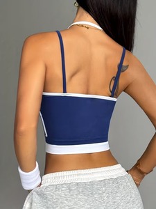Soutien-gorge de sport à double bretelle et maintien élevé |   Bralette de sport personnalisée pour la gym |   Bande élastique sous-poitrine de qualité supérieure, service OEM pour articles sportifs - Product Image 6